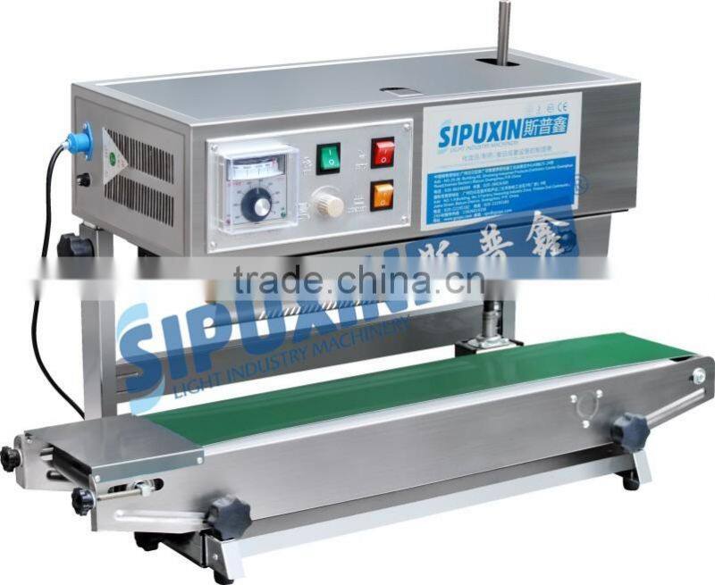 Sipuxin Vertical type plastic film bags continuous sealing machine