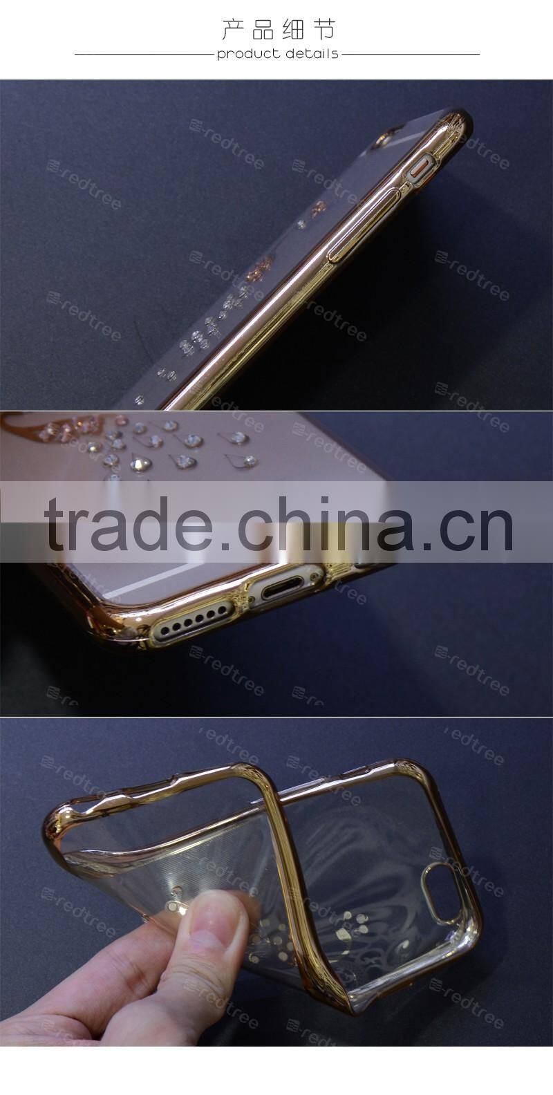 Electroplate High-end Customized Design Diamond Printing Case Cover for Iphone 6s 6plu 7