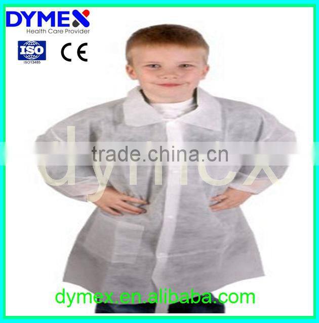 Non Woven Fabric Disposable Medical Protective Kids Lab Coats Cheap