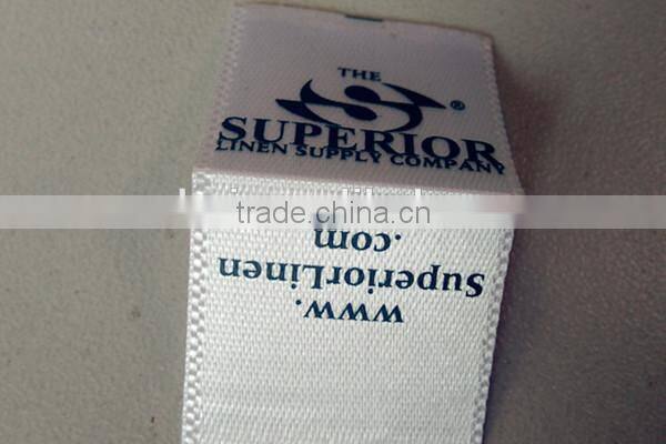 good quality custom polyester printed label for t-shirt