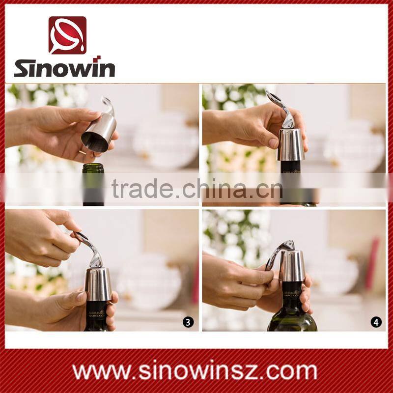 Promotional Useful Stainless Steel 304 Metal Wine Stopper