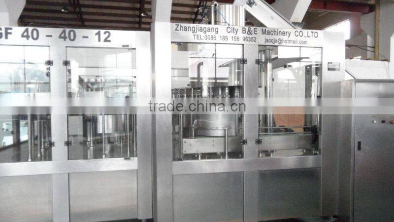 3 in 1 washing filling machine for water/juice/soft drink/wine