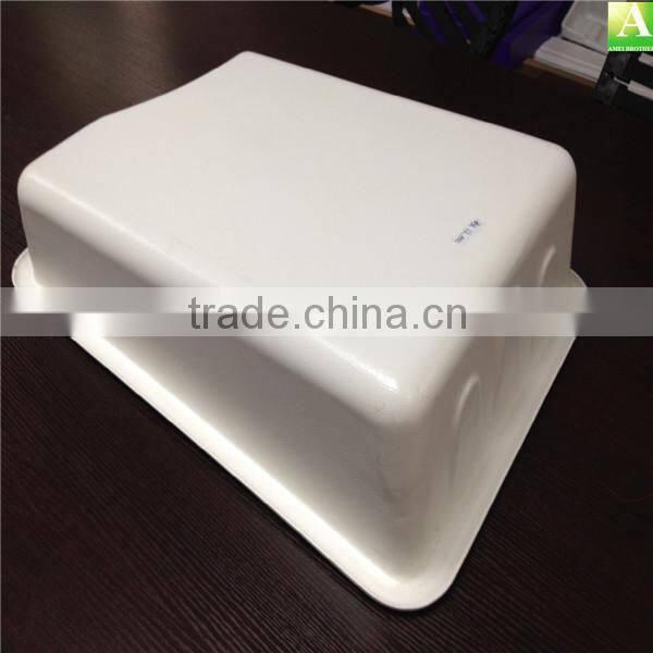 Custom made vacuum thermoform white PP carpet