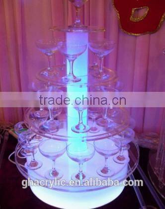 GH-RZ192 LED Acrylic Cocktail wine rack/fashional design Cocktail wine display stand
