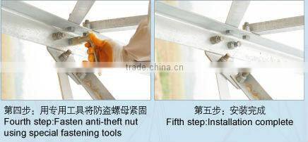 with spring and ball auto lock nut security nut