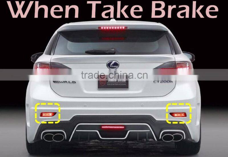 FOR LEXUS CT200H Car Tail LIGHT Red Brake warning REAR BUMPER LIGHT