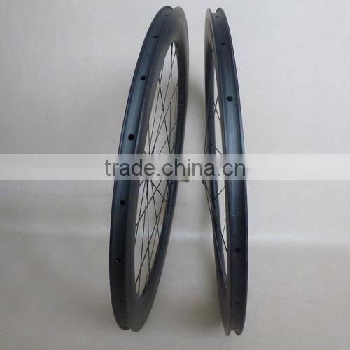 U Shape 23mm wide Carbon Wheels 60mm Clincher Road Wheelset