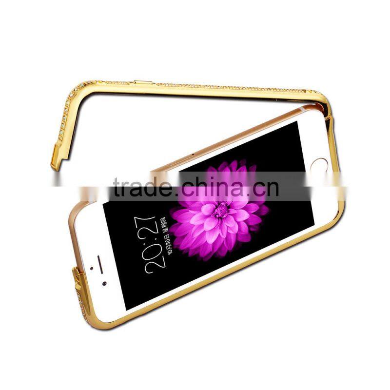 Crystal Metal Bumper Phone Case For iPhone6/6p