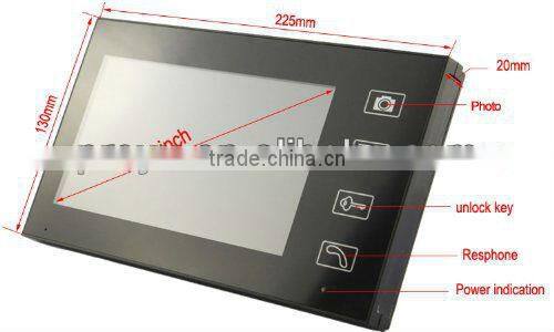 Clear Night-viewing 2.4GHz 7 Inch TFT Digital Wireless Video Door Phone