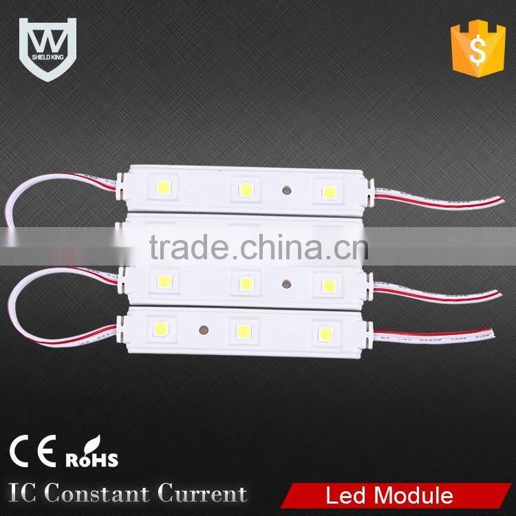 Super bright led lights 12v 24v 5050 smd led the lamp ce rohs smd 3 led module injection for taxi top advertising