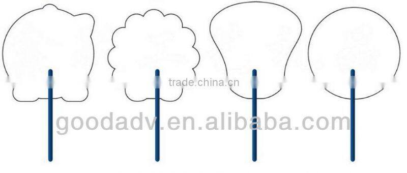Summer Promotional Gifts print your own logo Advertising fan eco-friendly plastic hand fan