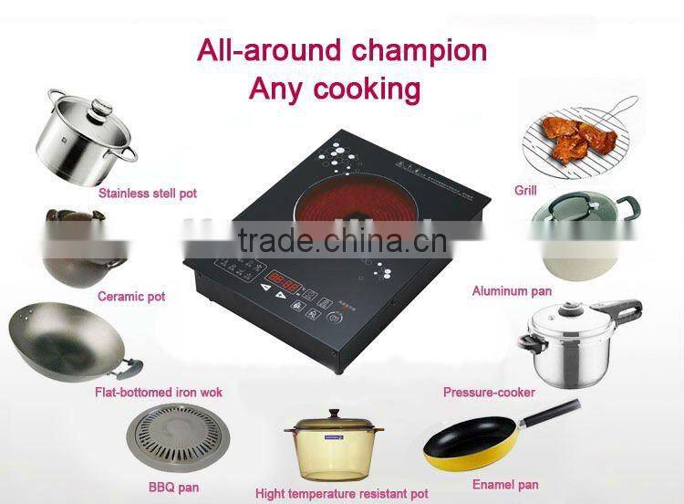 Metal housing 4 digital display 4000w no raditaion double electric ceramic stove