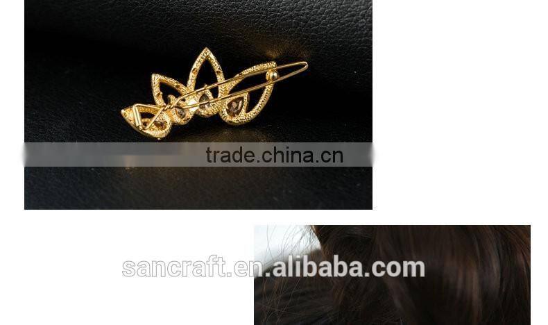 Made in france korean grace crown Austrian crystal hair clip