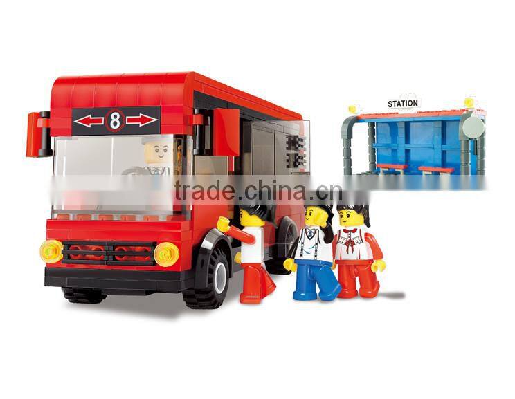 Educational City Bus Block Set block brick toy
