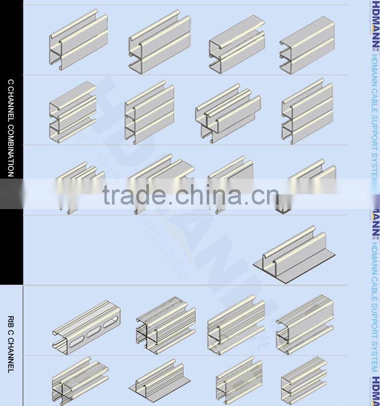 Pre-galvanized galvanised steel c strut channel with factories in China