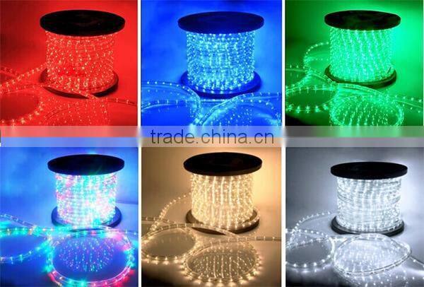 bulk christmas lights 24v 1/2" white LED rope lights 2 wire for sale