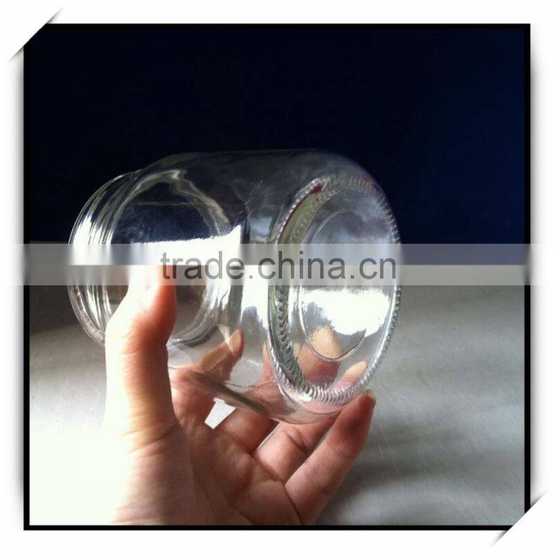 480ml 16oz round glass honey jar with lid DH87