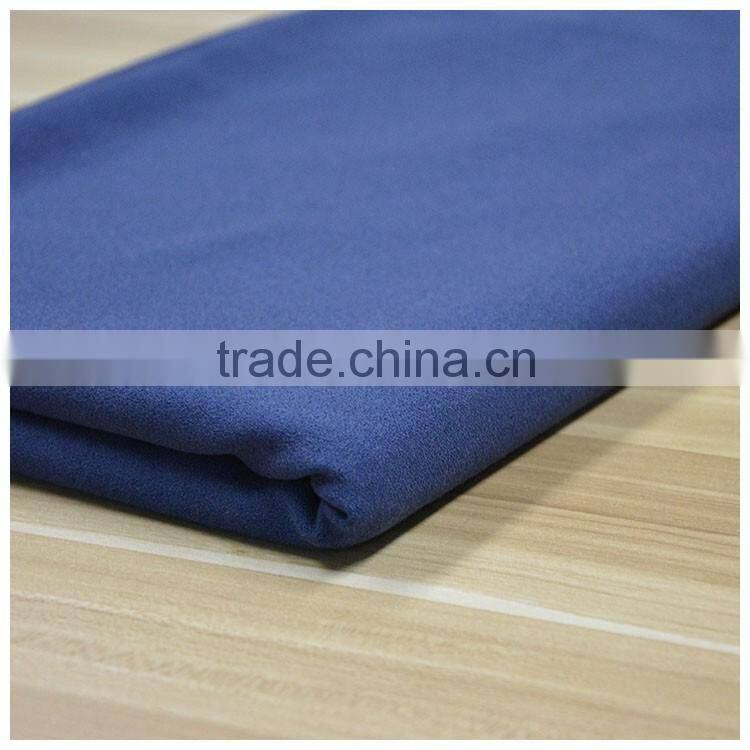 Woven plain four-way spandex crepe TR fabric cheap spandex chair cover
