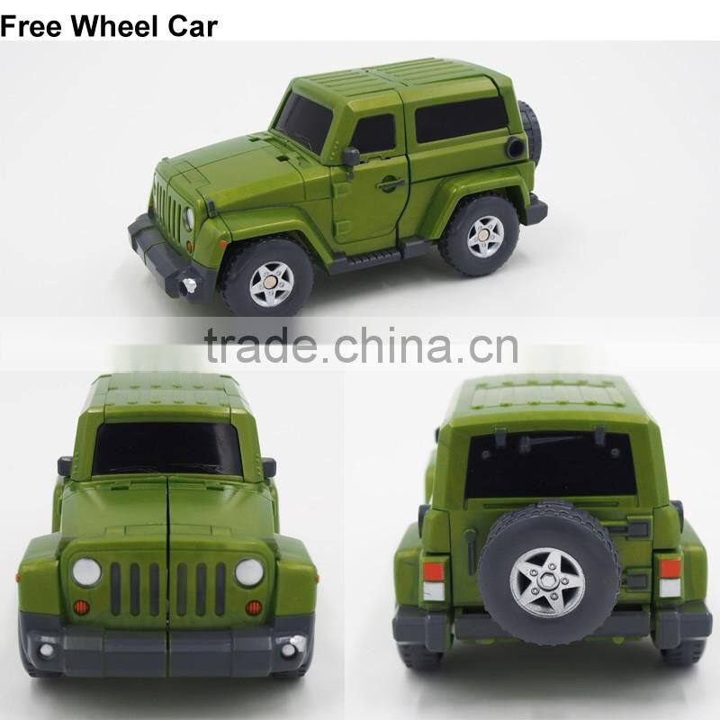 Hot sale high quality plastic deformation robot transformable car toys