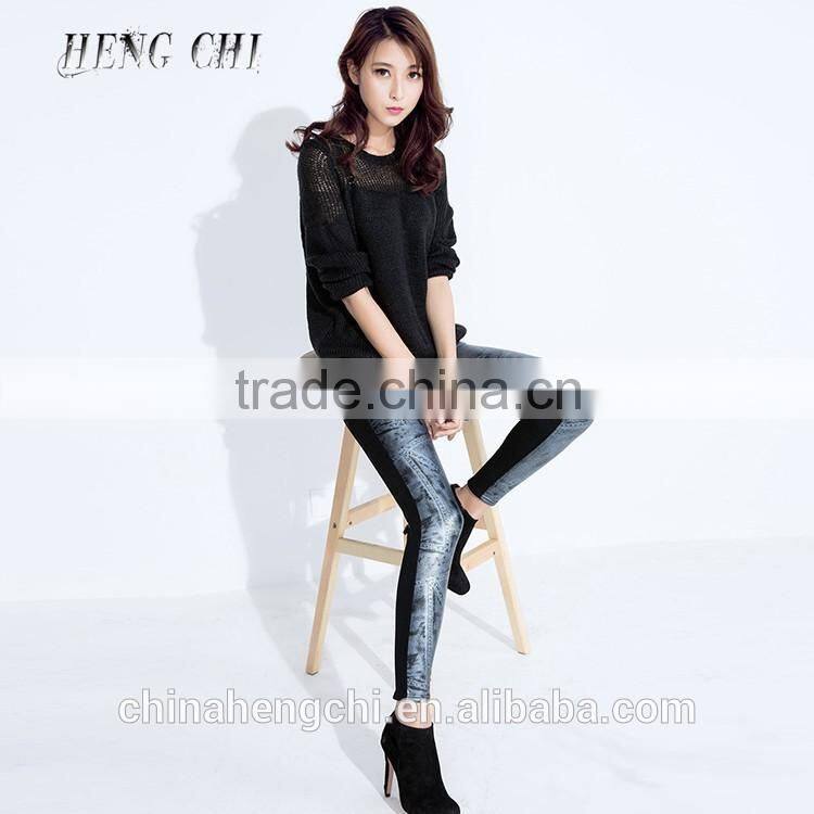 2016 fashion shiny sexy leather leggings pants