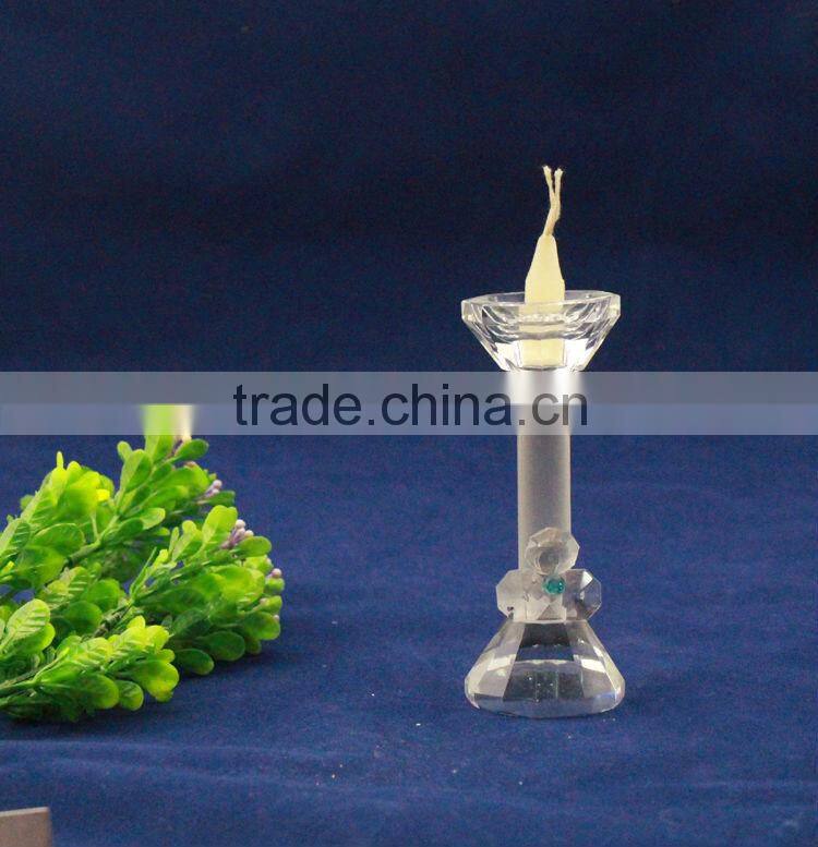 2015 beautiful decoration crystal candle holder