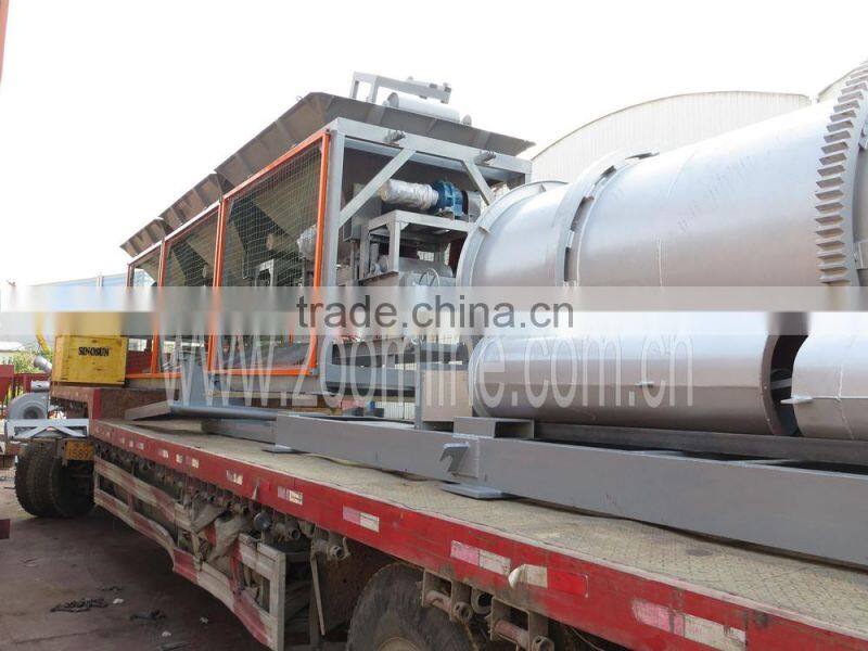 ZOOMLINE Brand 20T/HR Portable Drum Asphalt Mix Plant