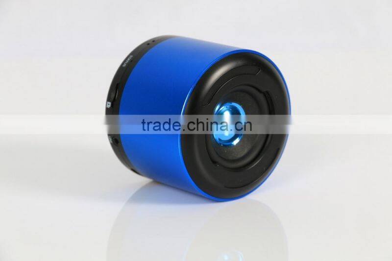 2015 new arrival round shape mini bluetooth speaker