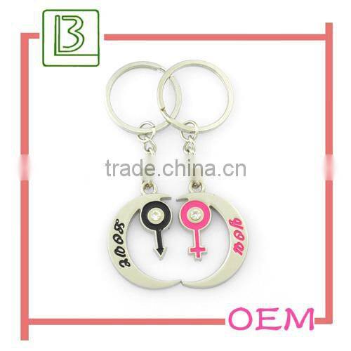 Sexy Metal plate pattern keychain wedding favors