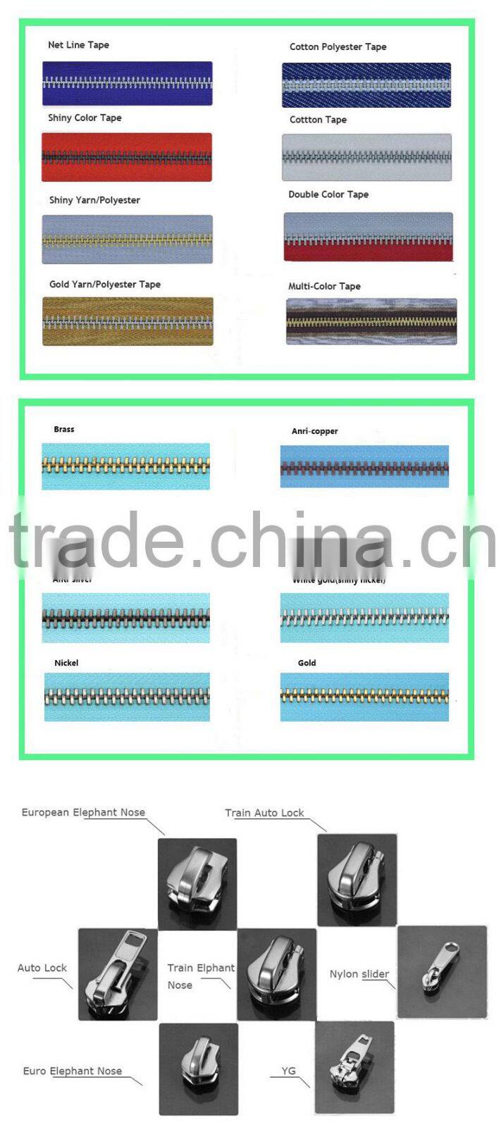 RORO high quality European auto lock zipper slider for garment on sale