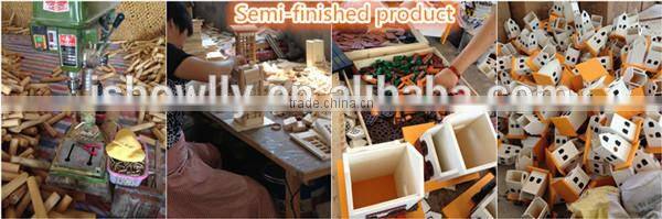 New wooden yellow colored birdhouse for decoration birdcage