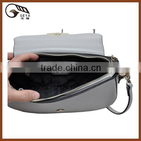 2015 small genuine leather laides handbags in brand