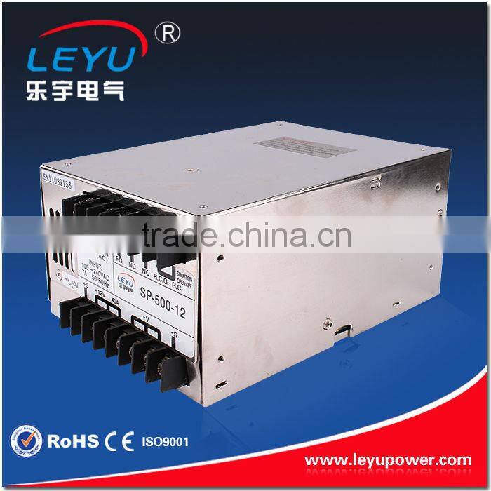 CE ROHS 500W built-in active 110v 220v input to 24v output PFC converter