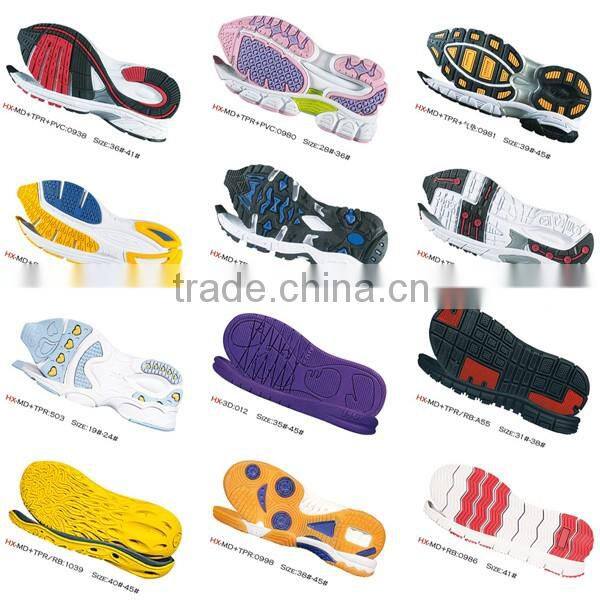 Colorful Soft Recycled Woman Sandals/Shoe Sole