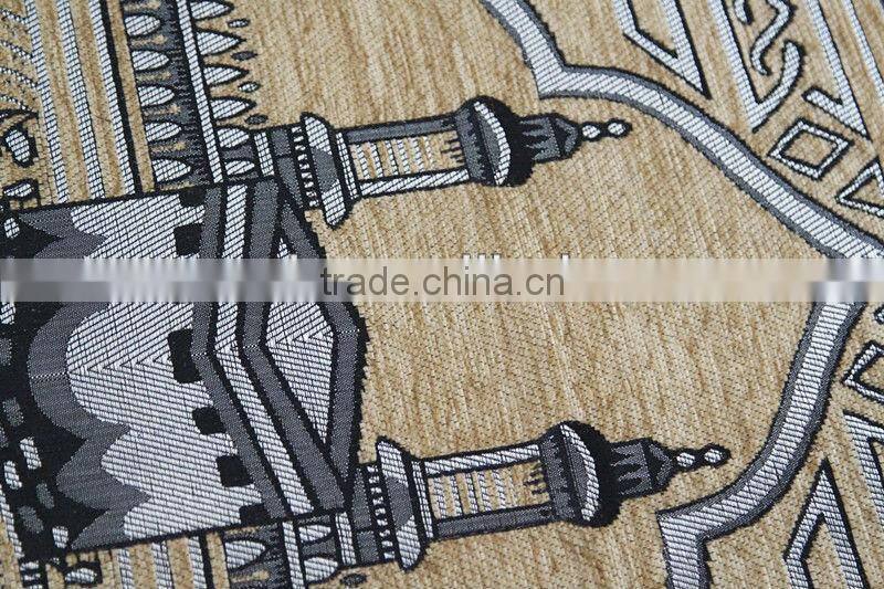 2015 100%chenille jacquard woven Muslim prayer rug mat