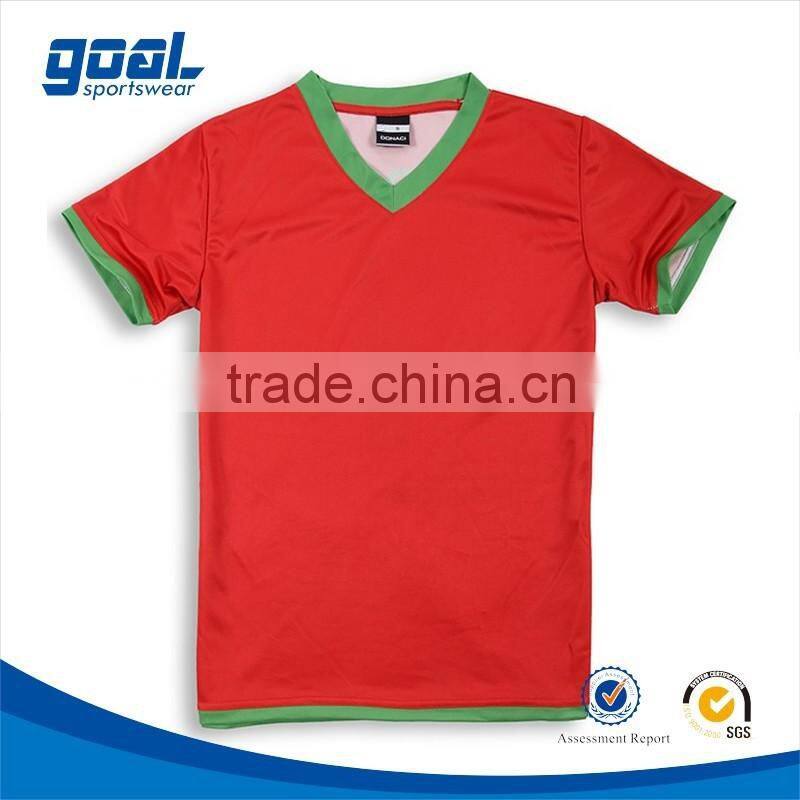 Dye sublimation wholesale plain custom soccer jersey manufacturer
