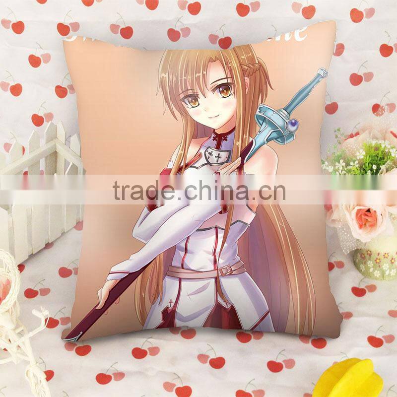 Custom made printed sword art online throw pillow