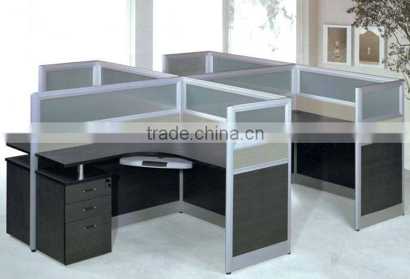Modern design four seat office workstation HE-813
