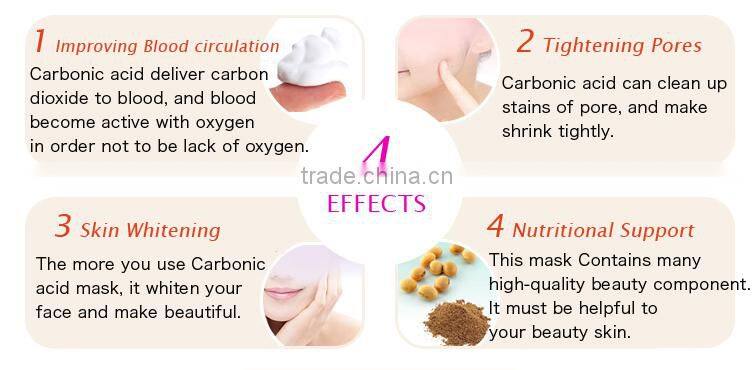 paypal, Japanese high quality CO2 gel face mask for skin care