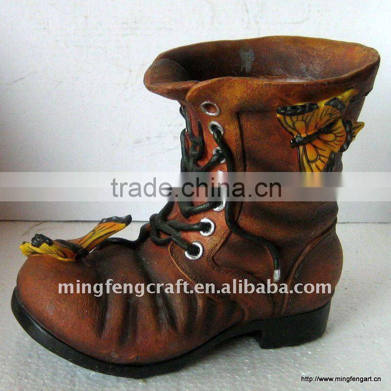 Polyresin Angel Flower Pot Decoration Crafts