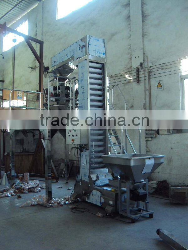 Z type elevator for multihead weigher