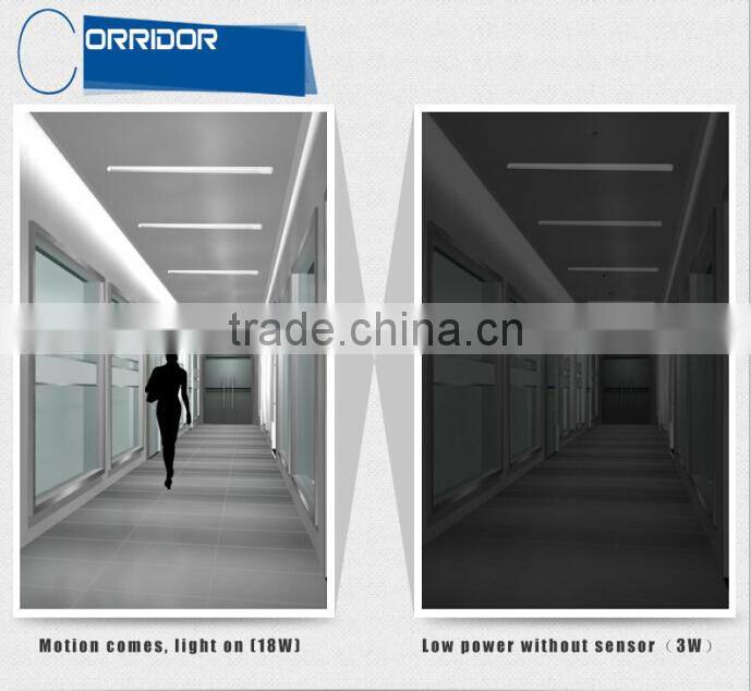 China factory supply radar sensor 14W Integrated LED T8 tube light CE ROHS double light