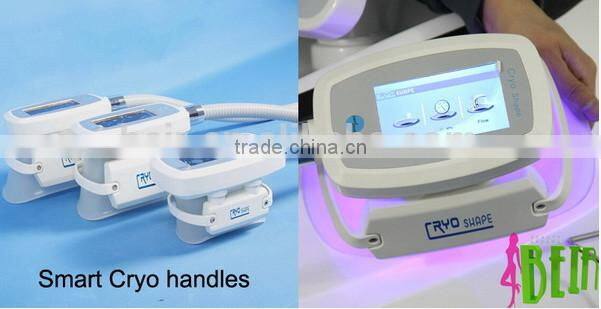 Non-Invasive three Handles Cryoshape cellulite reducer/fat melting machine