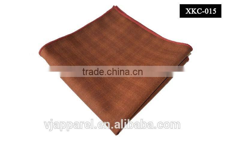 Black Edged Linen Pocket Square