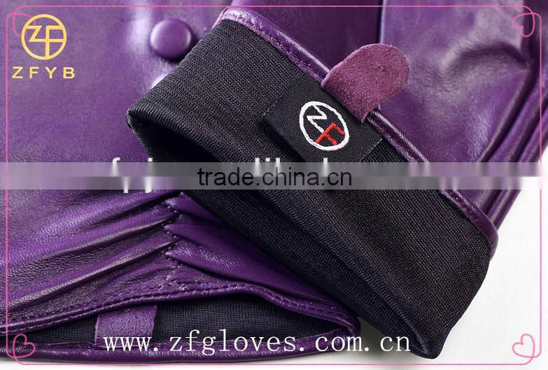 2016 New Style Lady Leather Goat Skin Glove