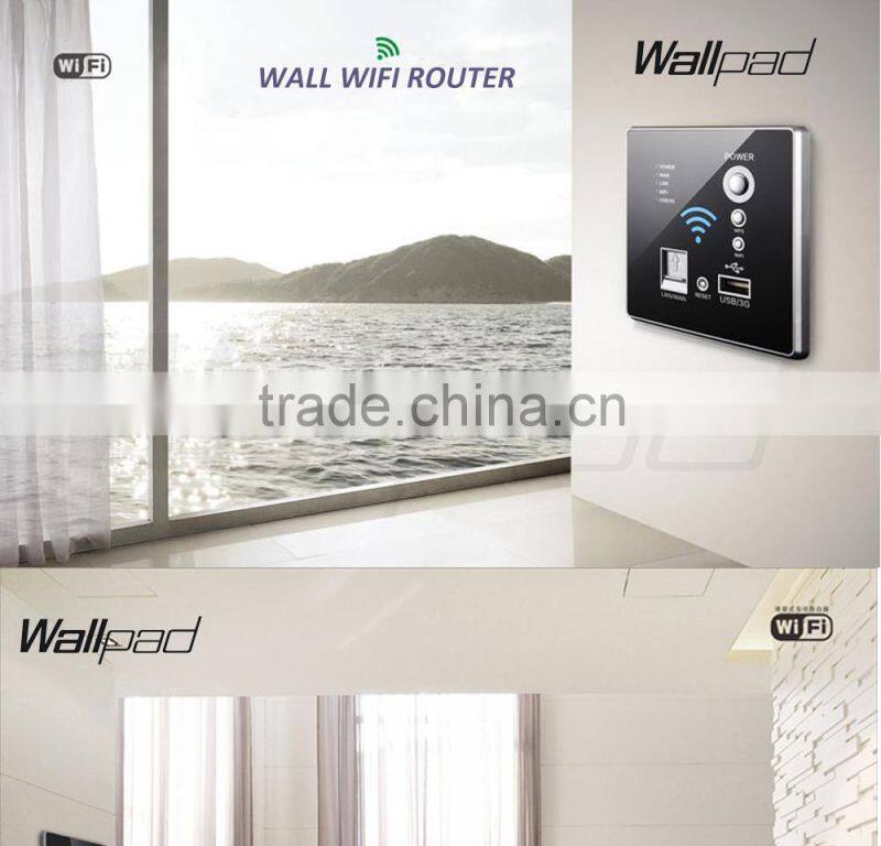 Factory Wallpad Gold Wall Embedded USB 3G WiFi Smart Socket AP Router Repeater Phone WPS USB Wireless Wall Charger Socket