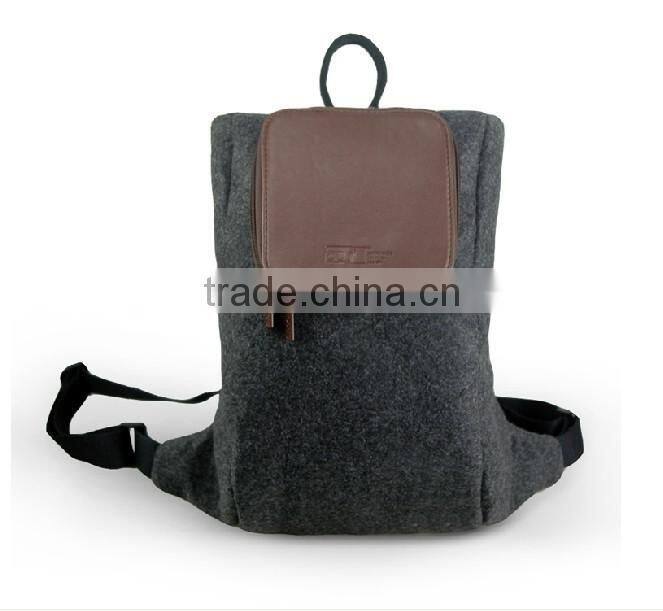 2016 Wholesale backpack Fashion felt Backpack new design felt sport backpack