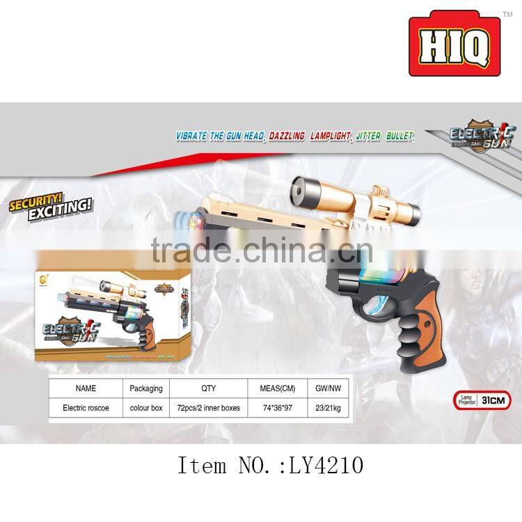 Hot selling novelty gun electric plastic toy gun for child