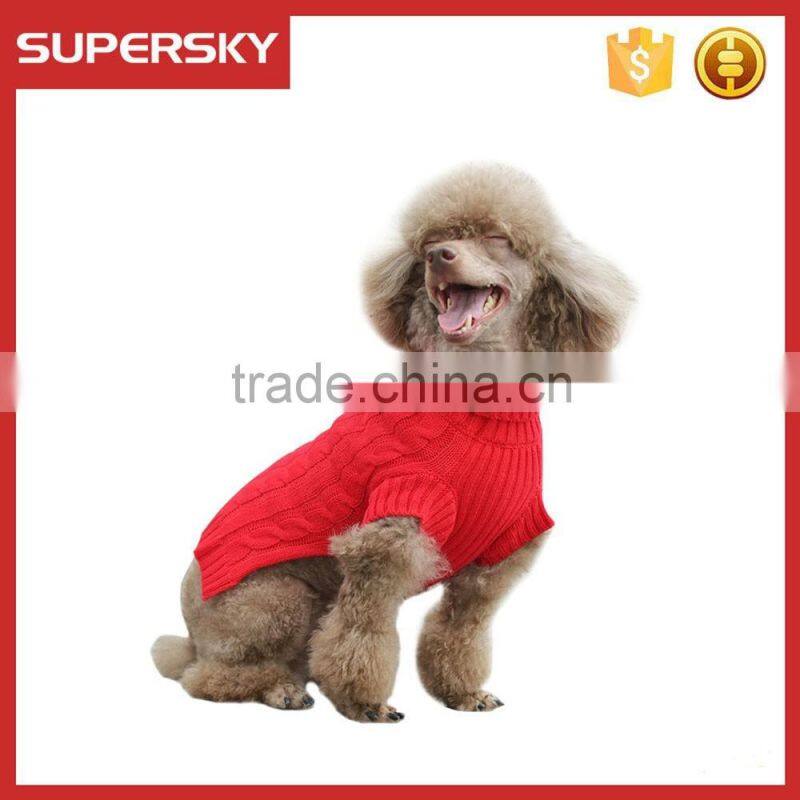 C594 Wholesale custom knit dog sweater hand knit unique dog sweaters