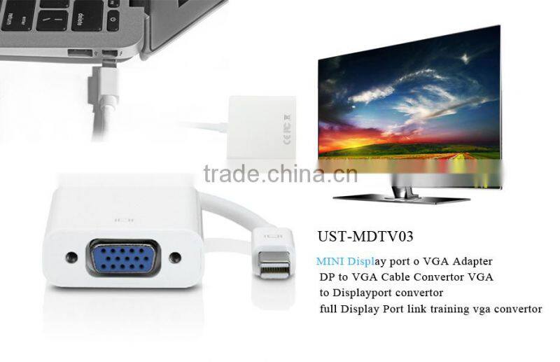 100% Brand New and High Quality Converter. newest original laptop mini dp to vga convertor