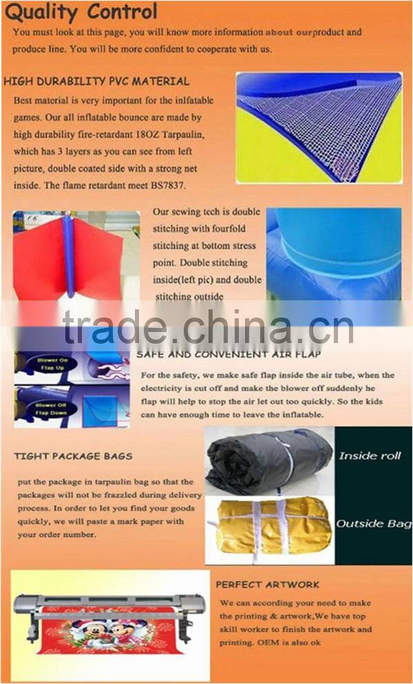 Bouncer Type and PVC Tarpaulin,PVC Material mickey mouse inflatable bouncer for sale